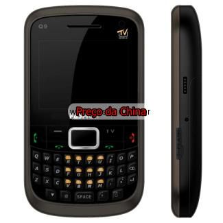 Celular Q9 c/ TV Bluetooth Java 3 Chips Quadriband